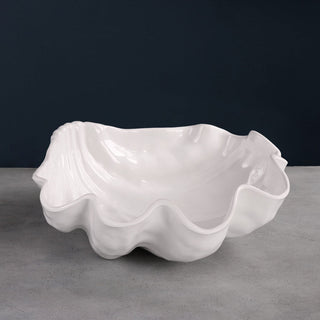 VIDA OCEAN SHELL LARGE BOWL - WHITE