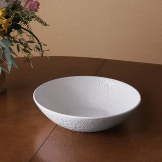 VIDA CROC LARGE BOWL - WHITE