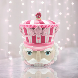 10" PINK NUTCRACKER COOKIE JAR