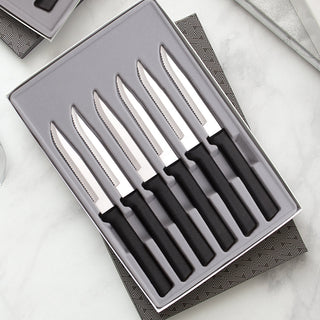 RADA - SERRATED STEAK GIFT BOX SET (BLACK)