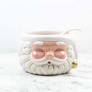 WHITE SANTA PUNCHBOWL & LADLE