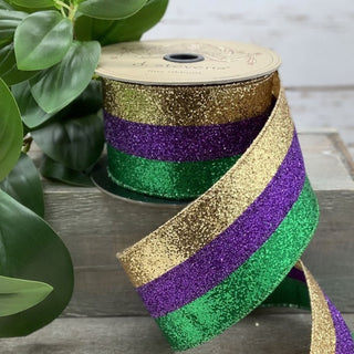 2.5X10 GLITTER TRIO, PURPLE GREEN GOLD