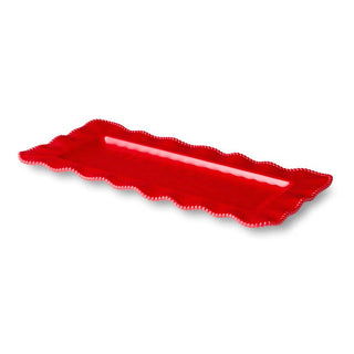 PERLETTE RED RECTANGULAR PLATTER