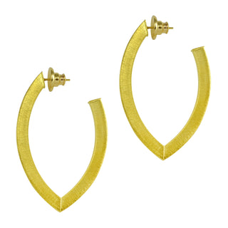 MONACO POINTED TUBE HOOP EARRINGS - BETTY CARRE