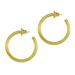 ST. TROPEZ MID ROUND HOOP EARRINGS - BETTY CARRE