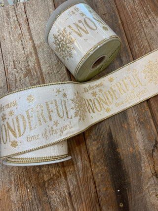 RIBBON - 4X5 WONDERFUL TIME VELVET