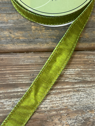 RIBBON - 1X10 METALLIC -GREEN