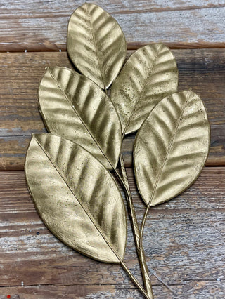 24'' METALLIC LEAF SPRAY -GOLD