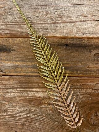 48'' PLASTIC FERN -GOLD