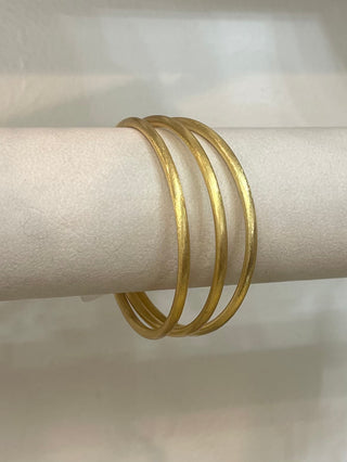 Betty Carre - Gold Mona Bangles (set of 3)