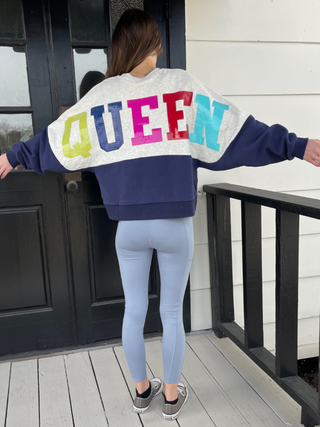 QOS - Louisiana Queen Colorblock Sweatshirt