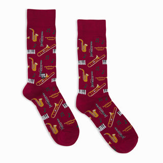 ADULT SOCKS - JAZZ (MAROON)