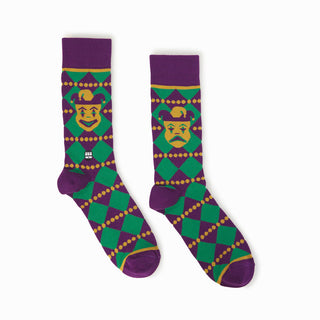 ADULT SOCKS - MARDI GRAS JESTER