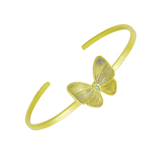 KELELE BUTTERFLY CUFF WITH CZ - BETTY CARRE