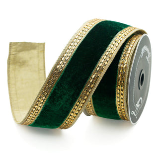 RIBBON - 2.5X10 QUEEN VICTORIA -EMERALD