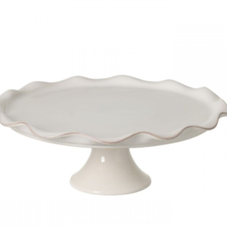 14'' FOOTED PLATE COOK & HOST - WHITE