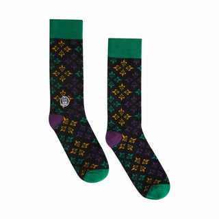 ADULT SOCKS - MARDI GRAS FLEUR DE LIS