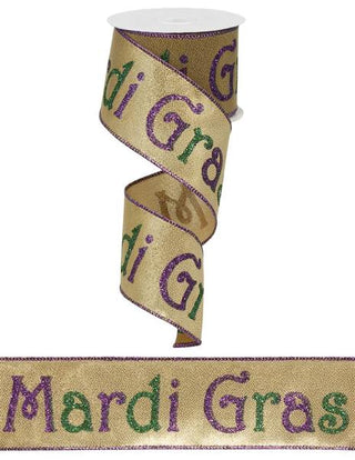 MARDI GRAS RIBBON 2.5X10